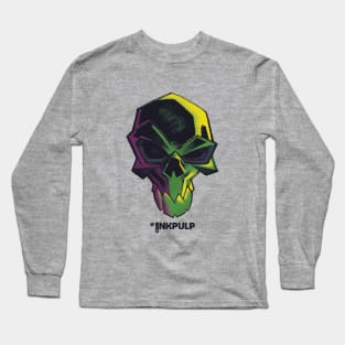 Psychedelic Inkpulp Skull 2 Long Sleeve T-Shirt